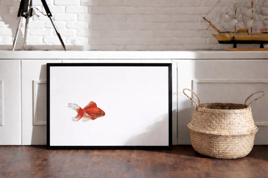 Goldfisch Kunstdruck in einem Flur