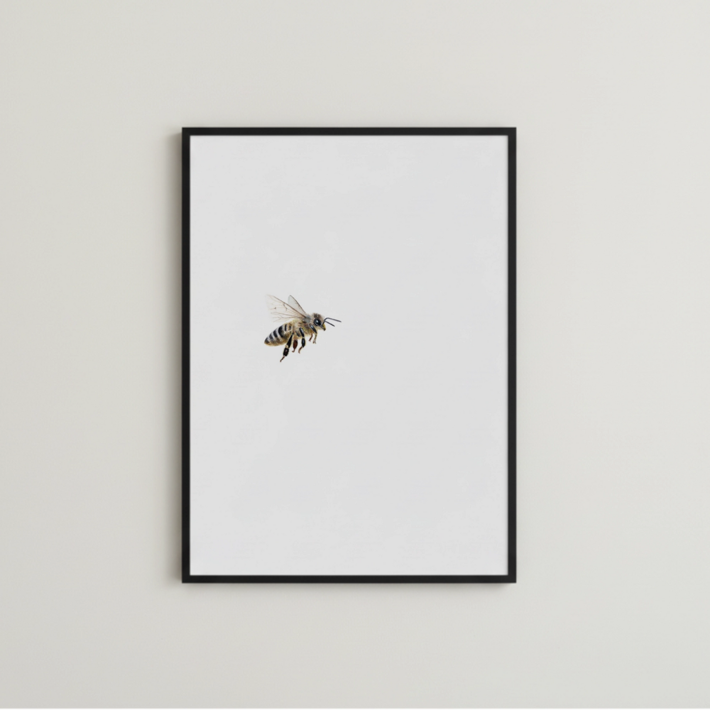 Biene in Aquarell als Fine Art Print