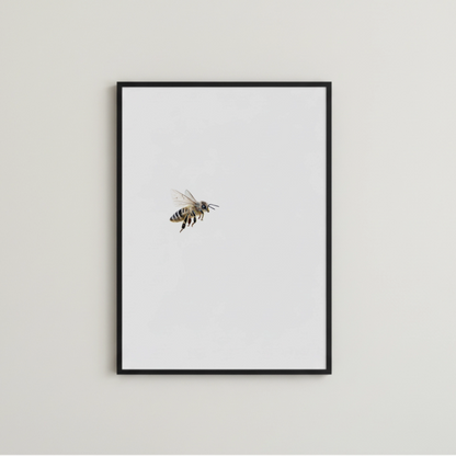 Biene in Aquarell als Fine Art Print