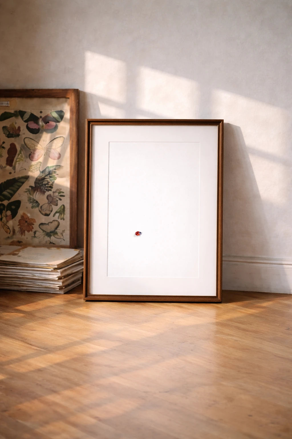 Marienkäfer Aquarell als Kunstdruck 
