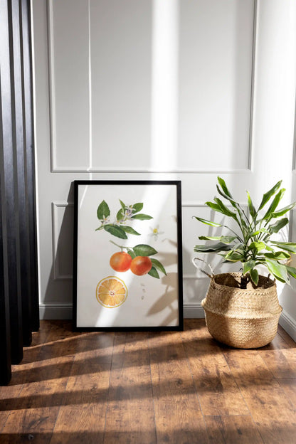 Orange Kunstdruck